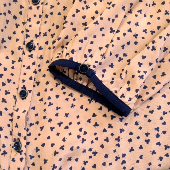 SOLD Anthropologie Odille Casino Nights Silk Top - Picture 7 of 8